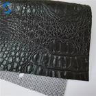 Custom Synthetic PVC Leather Fabric Crocodile Skin Water Resistant Fabric For Bags