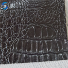 Custom Synthetic PVC Leather Fabric Crocodile Skin Water Resistant Fabric For Bags
